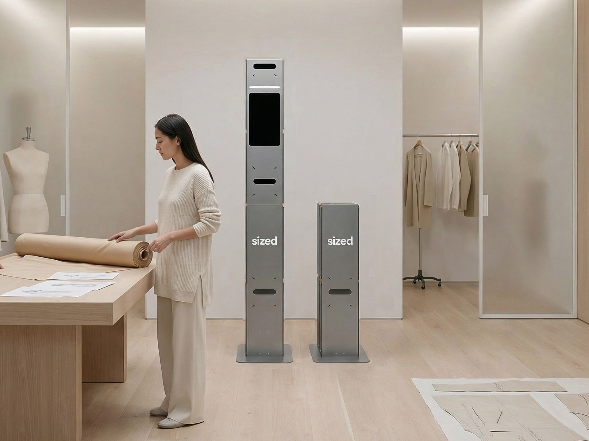 Foldable transportable scanner, unfolded